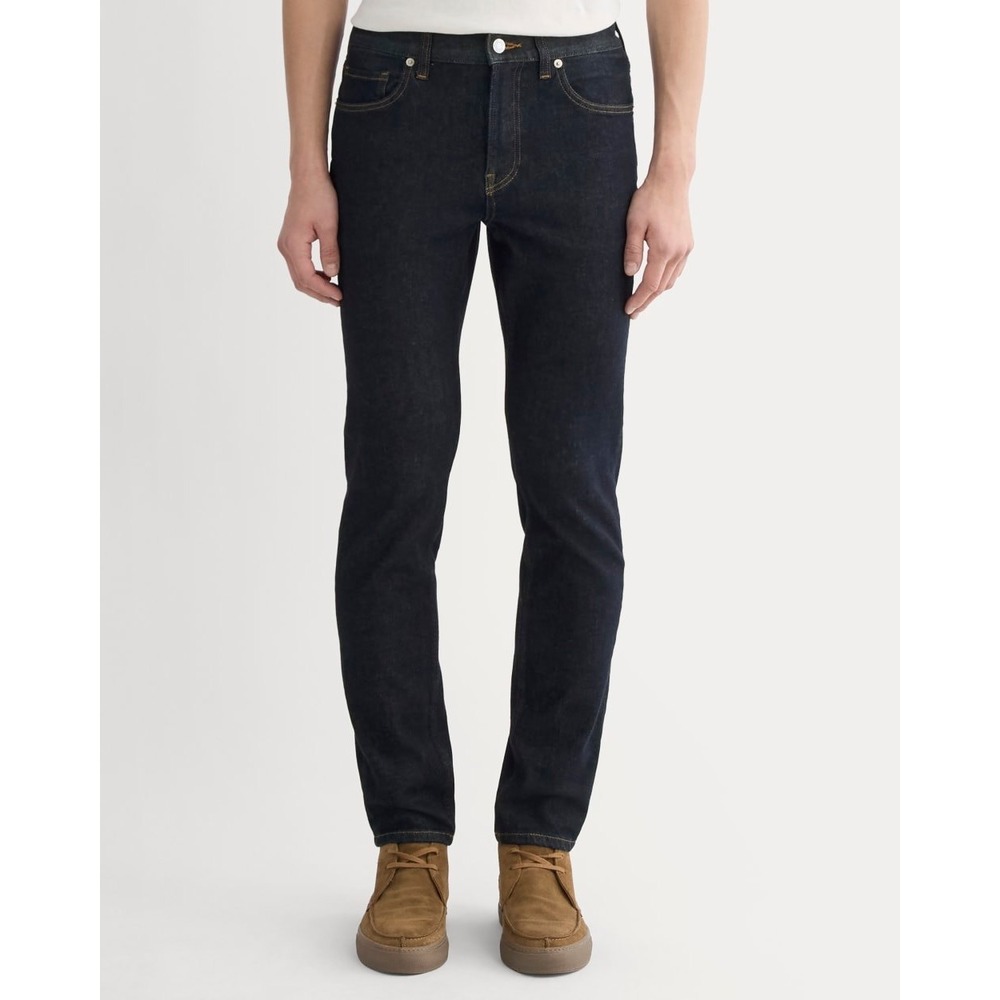 Everlane Uniform Mens Slim 4-Way Stretch Organic Jeans Dark Wash 32x34